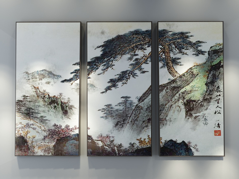 New Chinese Decorative Painting Pine Tree Hanging Painting