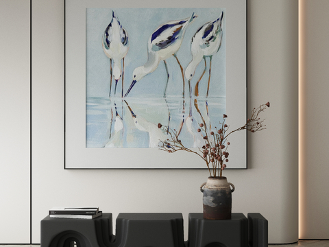 Modern Decorative Painting Bird Oil Painting