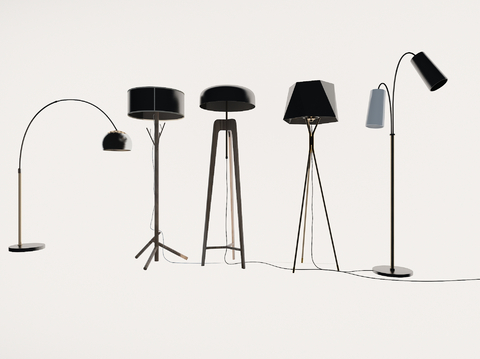 Modern metal floor lamp