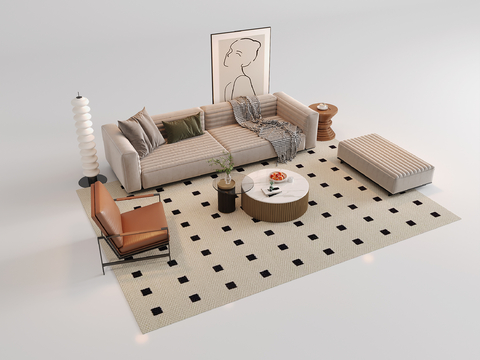 Modern Sofa Coffee Table Sectional Sofa