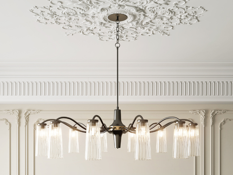 French glass chandelier