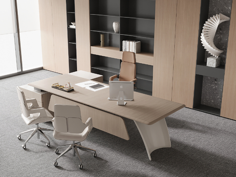 Modern Boss Desk Office Desk and Chair