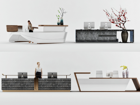 Modern Front Desk Service Desk