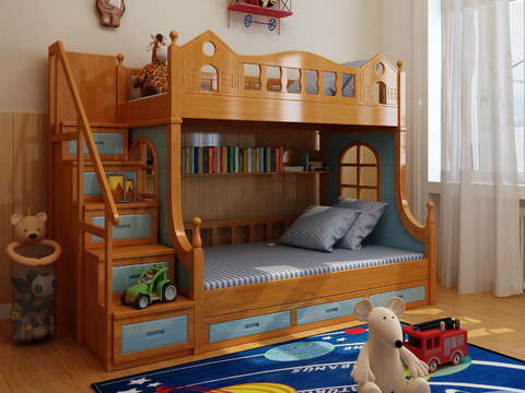 Modern kids Bed High and Low Bed