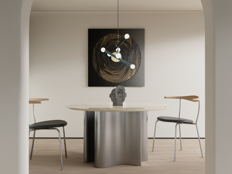 Italian Dining Table Round Dining Table and Chair