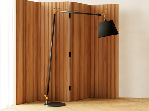 Industrial wind floor lamp