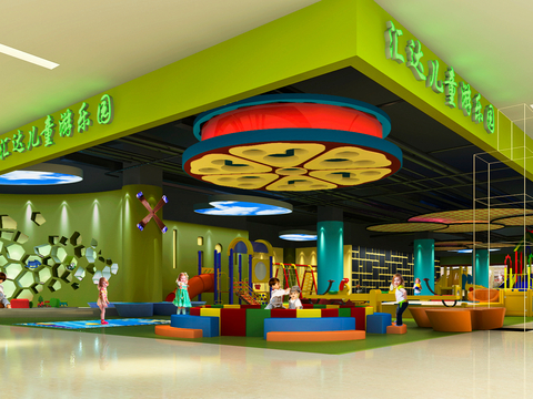 Modern Children's Amusement Park Children's Entertainment Room