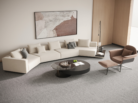 Modern Office Sofa Coffee Table Reception Sofa