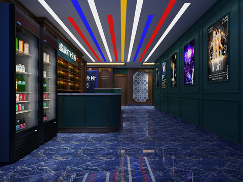 modern ktv clubhouse front lobby