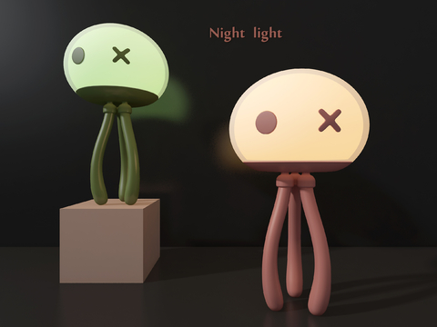 Cartoon table lamp jellyfish table lamp