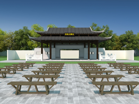 Chinese stage outdoor stage