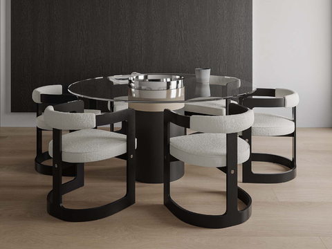 Modern Dining Table and Chair Round Dining Table