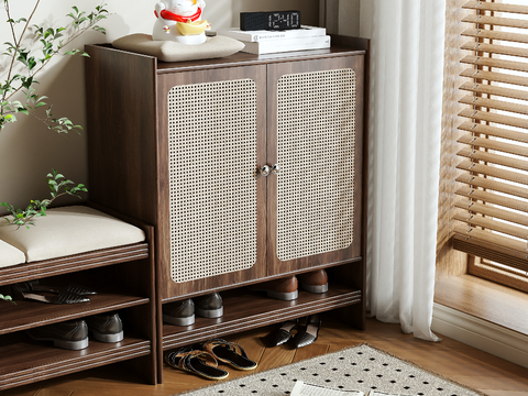 Mid-century Style shoe cabinet