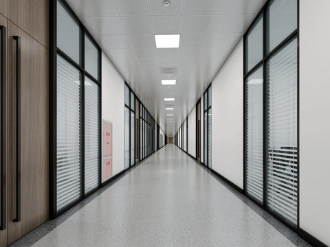 Modern Company Corridor Away