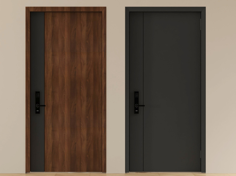 Single Door Wooden Door Entry Door