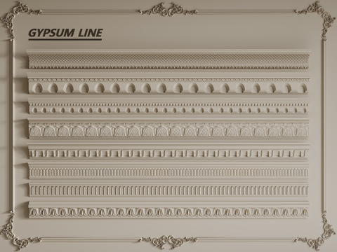 French Line Gypsum Line Corner Line