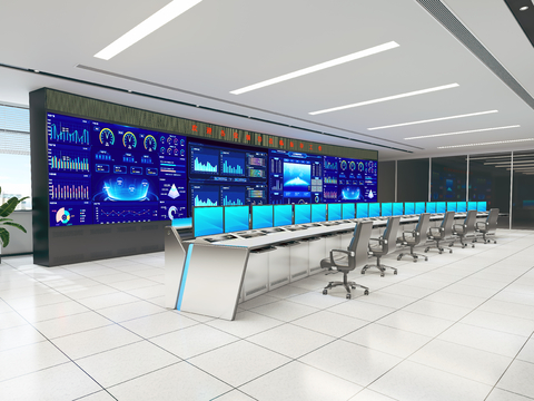 Modern Control Room Command Center