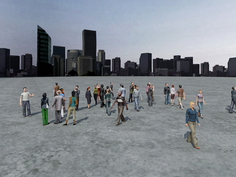 Modern Multiplayer Talking Walking Characters