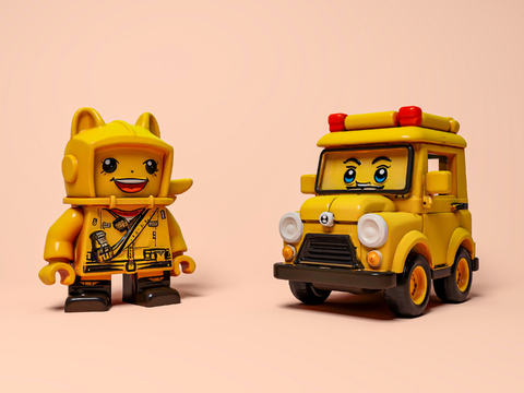 Cartoon Car Game Character Lego Cars