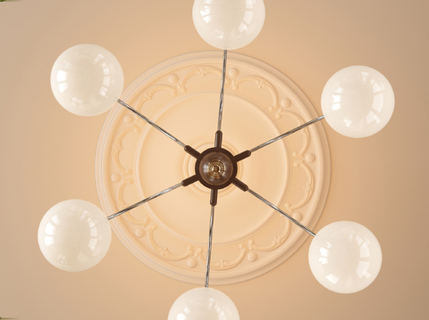 Modern multi-head chandelier