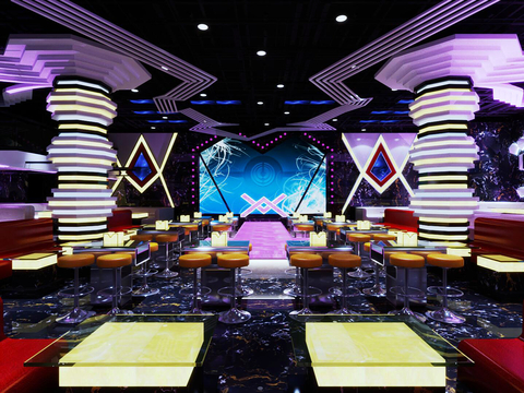 Bar runway show stage