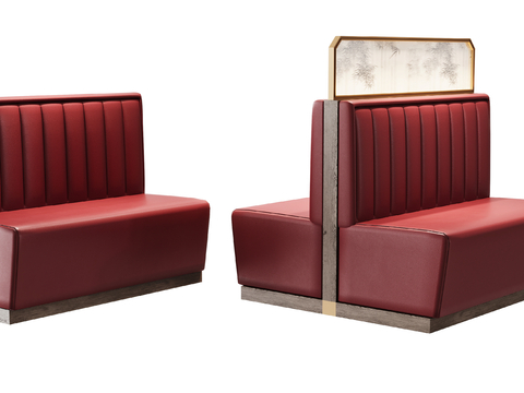 Modern Booth Sofa Card Seat Sofa