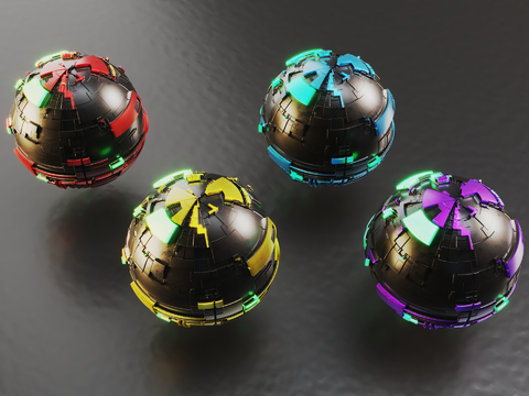 Science and Technology Sci-Fi Ornaments Ball Future Furnishings