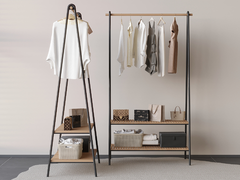 Floor hanger hanger coat rack