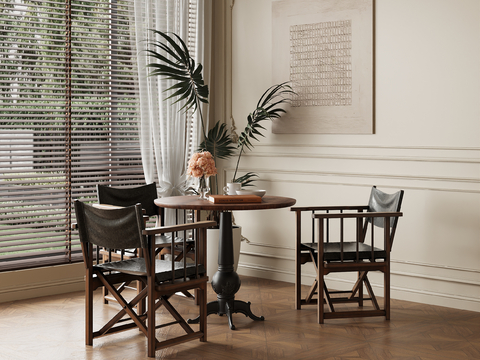 Mid-century Style dining table and chair