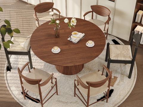 Mid-century Style dining table and chair