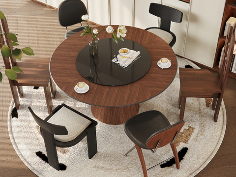 Mid-century Style dining table and chair