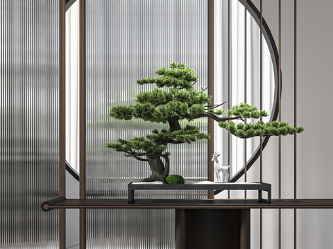 Chinese pine bonsai ornaments