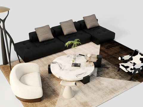 Modern Sofa Coffee Table Sectional Sofa