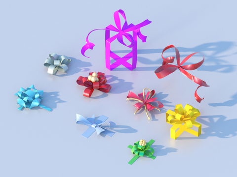 Ribbon Bow Bow Flower Shape