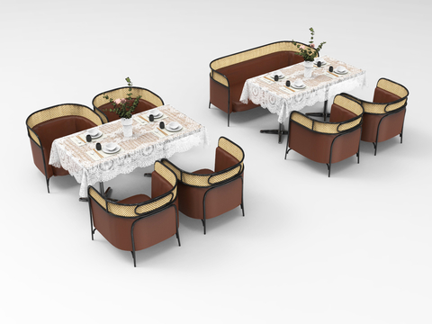 American Dining Table and Chair