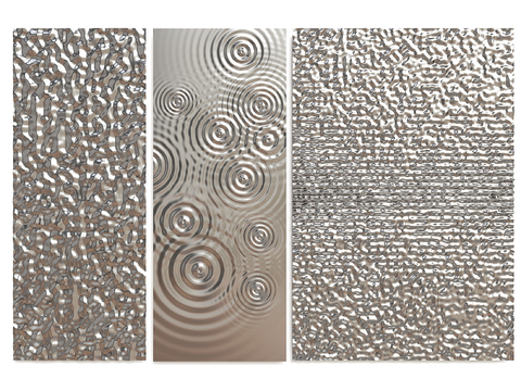 Water Ripple Stainless Steel Finish Hanging Ripple Sheet Metal