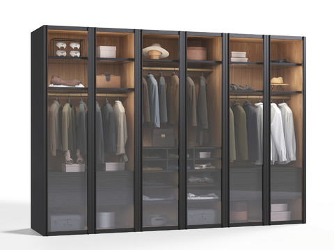 Italian glass wardrobe