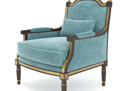 French Style Simple Sofa Chair Armchair Lounge Chair