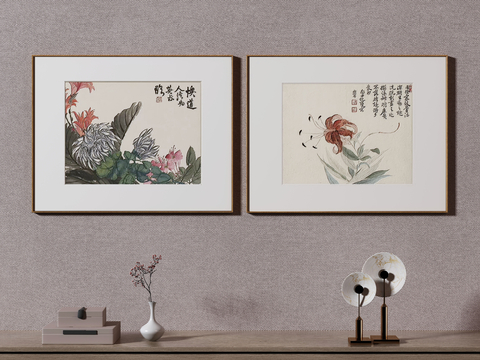 New Chinese Flower Painting Decorative Painting