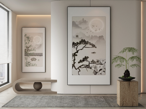 New Chinese Decorative Painting Zen Hanging Painting