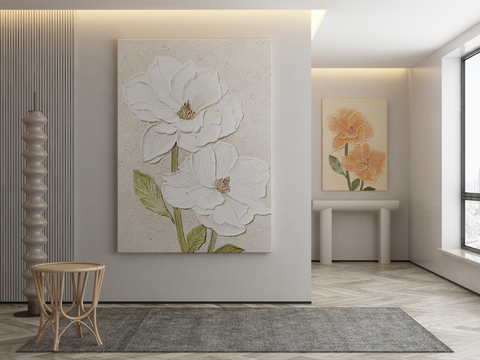 Modern Flower Painting Decorative Painting