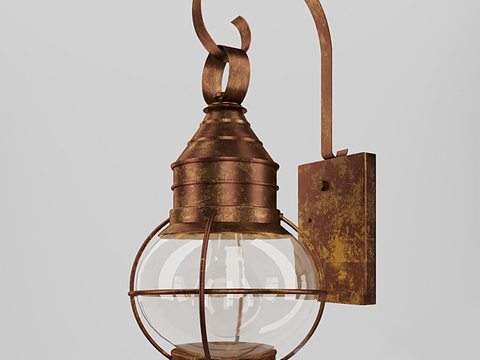 Industrial wind lamp lighting lamp wall lamp