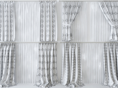 Printed curtain screen