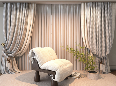 curtain curtain Lounge Chair