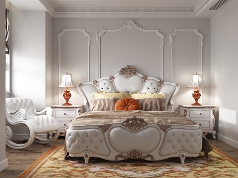 European-style master bedroom