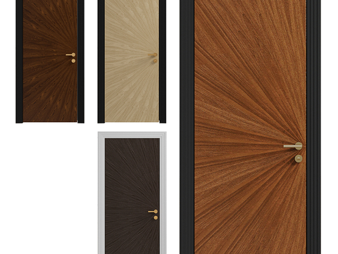 Nordic Simple Room Door Entry Door Single Door Wooden Door