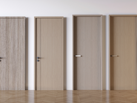 Solid wood door, swing door, single door