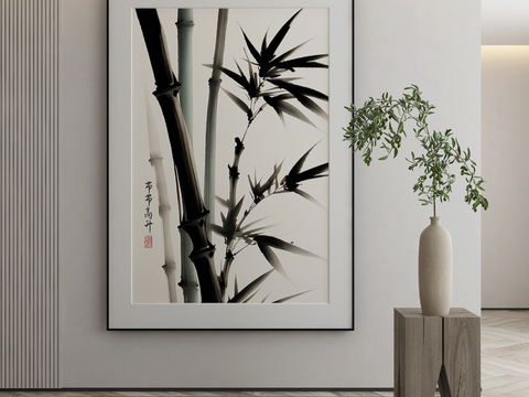 New Chinese Decorative Painting Bamboo Painting Ink Painting