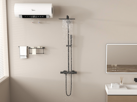 Shower Head Water Heater Towel Rack