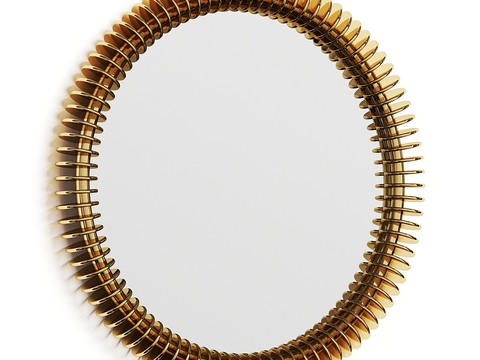 European-style round mirror hanging mirror